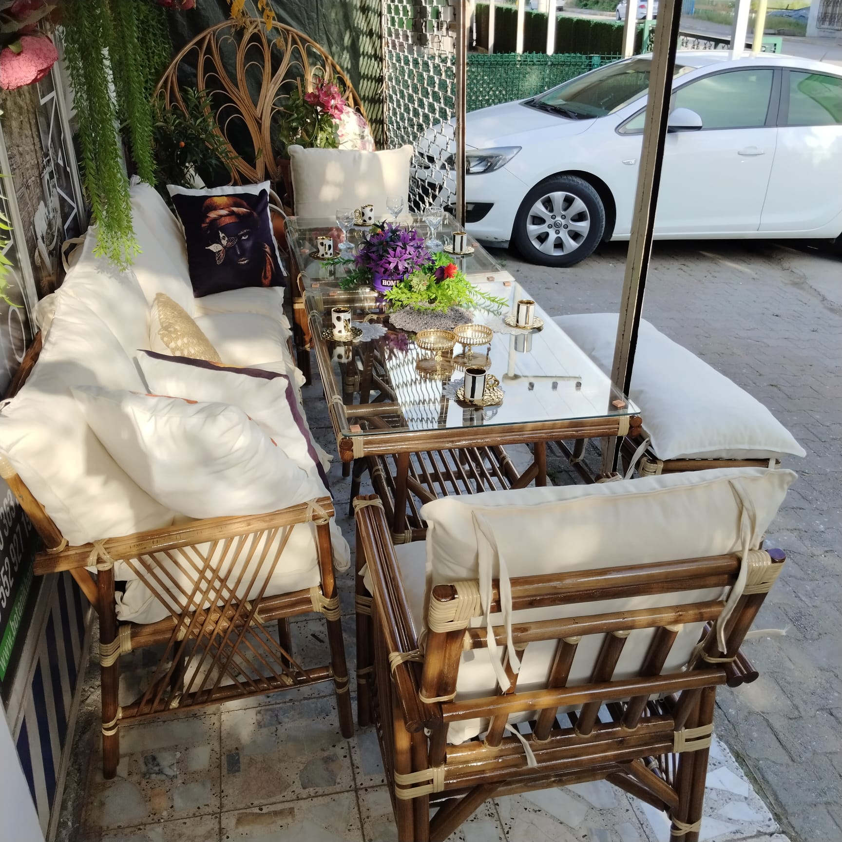 Balkon Masa Sandalye Takımları 8 Kişilik Takım